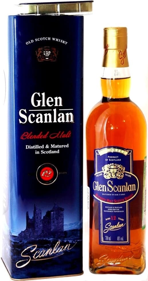 Виски "Glen Scanlan" Pure Malt, 12 Years Old, gift tube