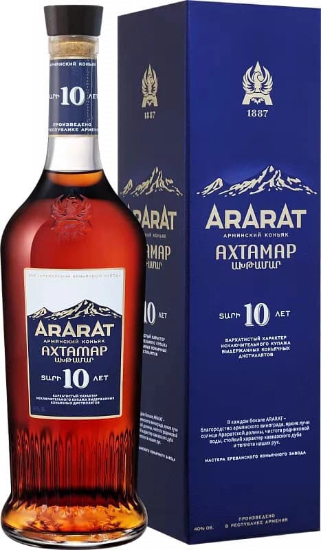 Коньяк Арарат "Ахтамар", в подарочной коробке