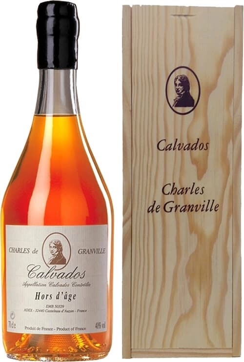 Кальвадос "Charles de Granville" Hors d'ag, Calvados AOC, wooden box