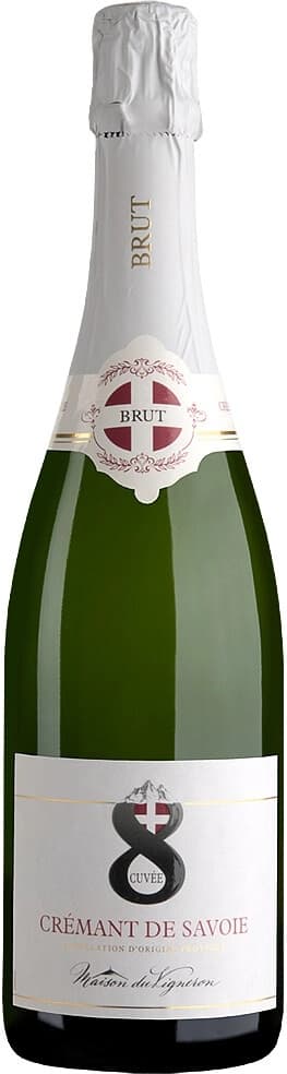 Игристое вино La Maison du Vigneron, "Cuvee 8" Brut, Cremant de Savoie AOP, 2022