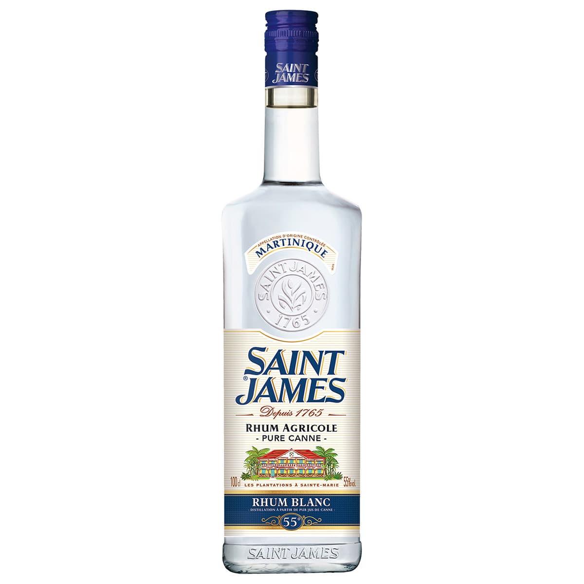 Saint James Rhum Agricole Blanc.Martinique AOC