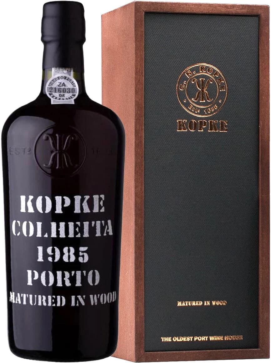 Портвейн Kopke, Colheita 1985 Porto, wooden box