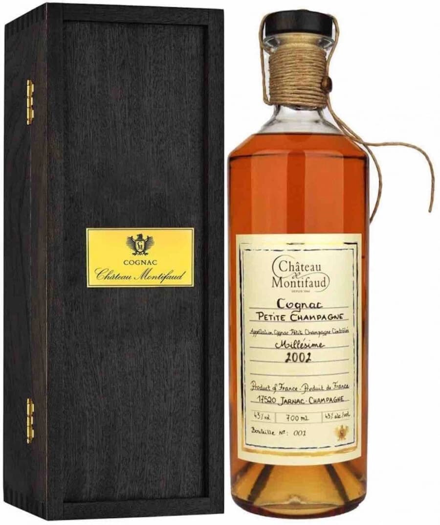 Коньяк "Chateau de Montifaud" Millesime, Petite Champagne AOC, 2002, wooden box