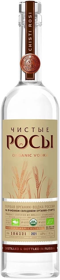 Водка "Чистые Росы" Из ячменного зерна