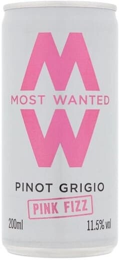 Игристое вино "Most Wanted" Pinot Grigio Pink Fizz, in can