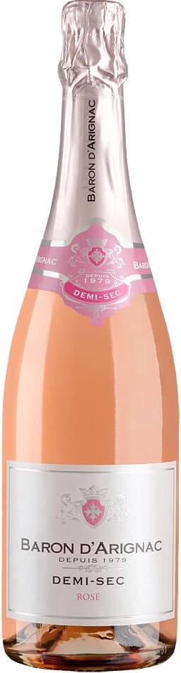 Игристое вино "Baron d'Arignac" Demi-Sec Rose