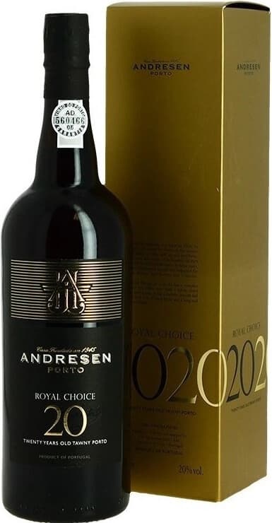 Портвейн Andresen, "Royal Choice" 20 Year Old Tawny Porto, gift box