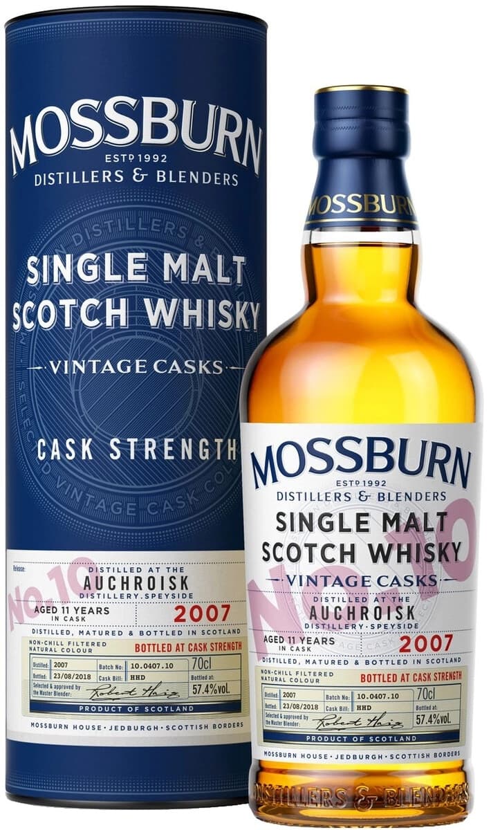Виски Mossburn, "Vintage Casks" No.10 Auchroisk, 2007, in tube