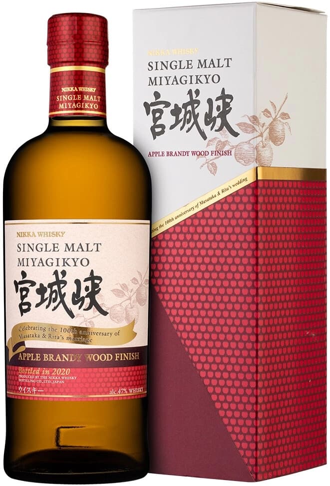 Виски Nikka, "Miyagikyo" Apple Brandy Wood Finish, gift box