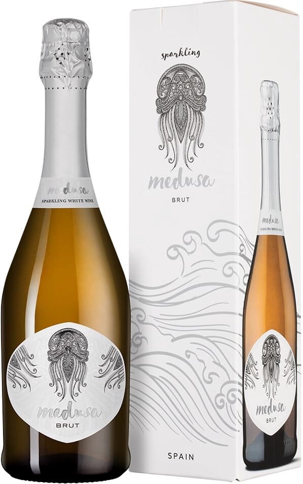 Игристое вино "Medusa" Brut, 2024, gift box
