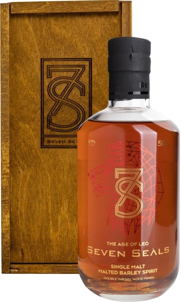 Виски "Seven Seals" Zodiac The Age of Leo Single Malt, wooden box