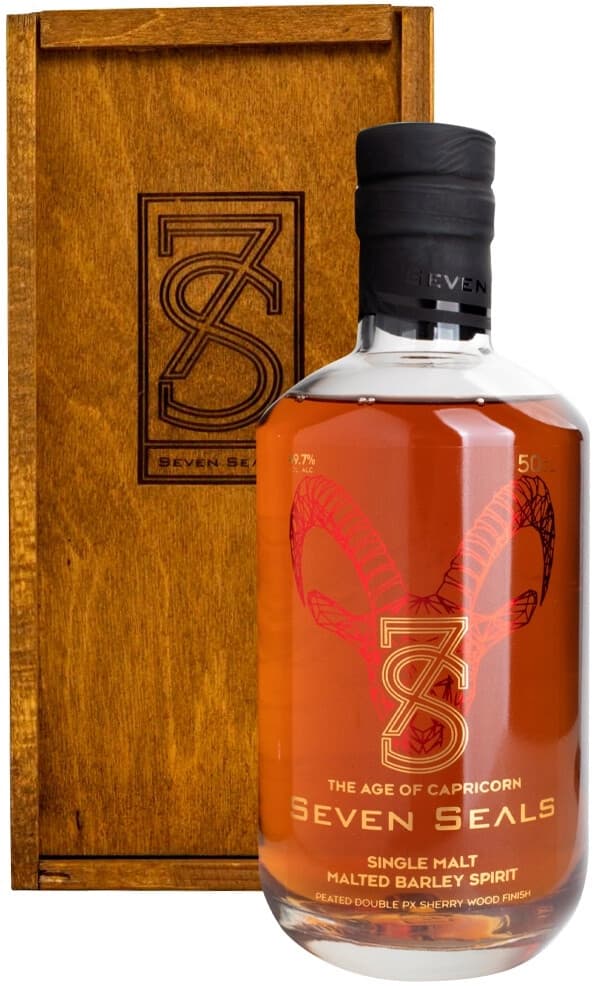 Виски "Seven Seals" Zodiac The Age of Capricorn Single Malt, wooden box