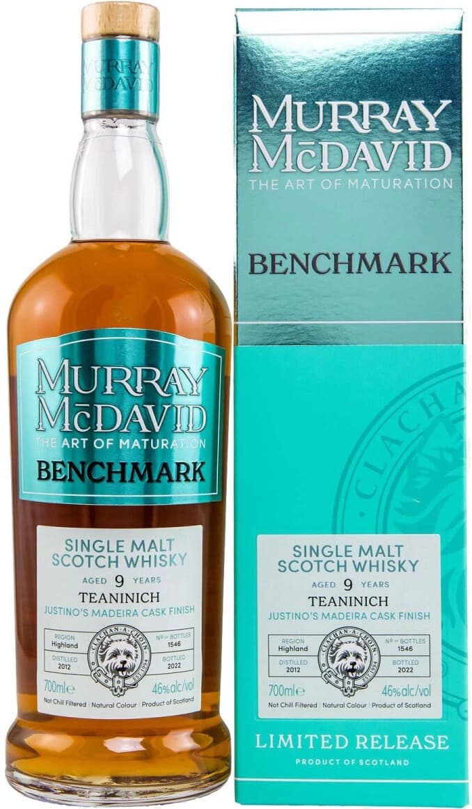 Виски Murray McDavid, "Benchmark" Teaninich 9 Years Old, gift box