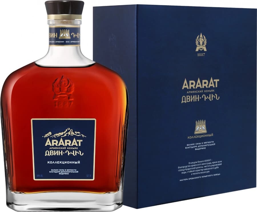 Коньяк Арарат, "Двин" Коллекционный, в подарочной коробке
