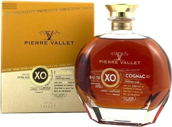Коньяк "Pierre Vallet" XO, carafe "Puccini" in gift box