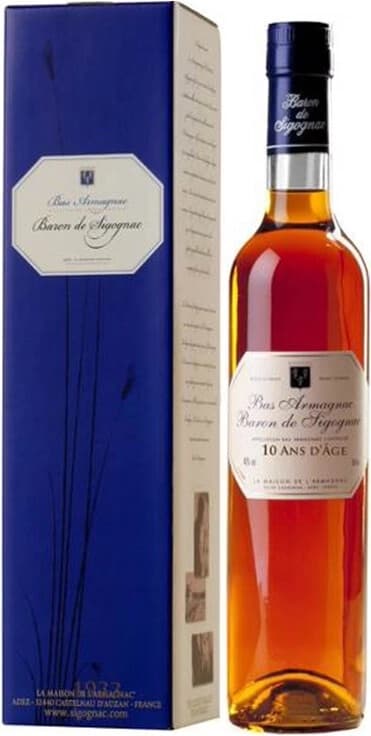 Арманьяк "Baron de Sigognac" 10 ans d'age, gift box
